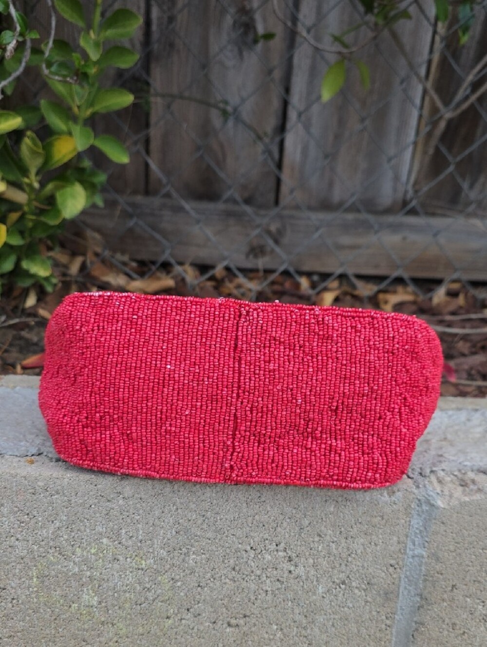 Red Picnic Beaded Bag - Picture 6 of 8